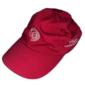 World Golf Championships Red Baseball Cap Hat Cadillac Championship by Imperial